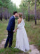 Elegant  Sweetheart Strapless A-line Long Wedding Dresses, WD3110