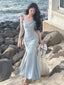 Elegant Mist Cowl Neck Mermaid Long Prom Dress, Evening Dress, PD38125
