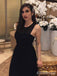 Elegant Black A-line Long Tulle Prom Dress, Evening Dress, PD38169