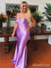 Elegant Purple Sweetheart Haltet Corset Mermaid Long Prom Dress,PD381797