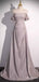 Elegant Lavender Off-the-Shoulder Strapless A-line Long Prom Dress, PD381967