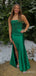Elegant Green V-neck Split Side Mermaid Long Prom Dress, Evening Dress, PD382198