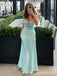 Elegant Light Blue Sweetheart Strapless Cut-Out Long Prom Dress, Evening Dress, PD382106