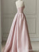 Elegant Light Pink Strapless A-line Long Prom Dress,Evening Dress,PD37708