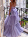 Elegant Sweetheart Spghetti Straps A-line Long Prom Dress, Evening Dress,PD3757