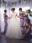 Elegant Lilac Lace Long Sleeves Mermaid Bridesmaid Dresses, AB1193