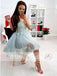 Fashion Tiffany Blue Lace Sweetheart Strapless Lace Up Back Homecoming Dresses, HD0007