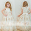 Gorgeous Lace With Sequins Sleeveless Long Flower Girl Dresses, FGS081
