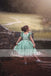 Mint Green  Appliques Tulle Pretty Sleeveless Short Flower Girl Dresses  , FGS075