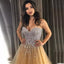 Sparkly Rhinestone Nude Tulle Sweetheart Strapless Ball Gown Prom Dresses.PD00281