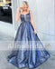 Sparkly Popular Spaghetti Strap With Beading Prom Dresses, PD00090