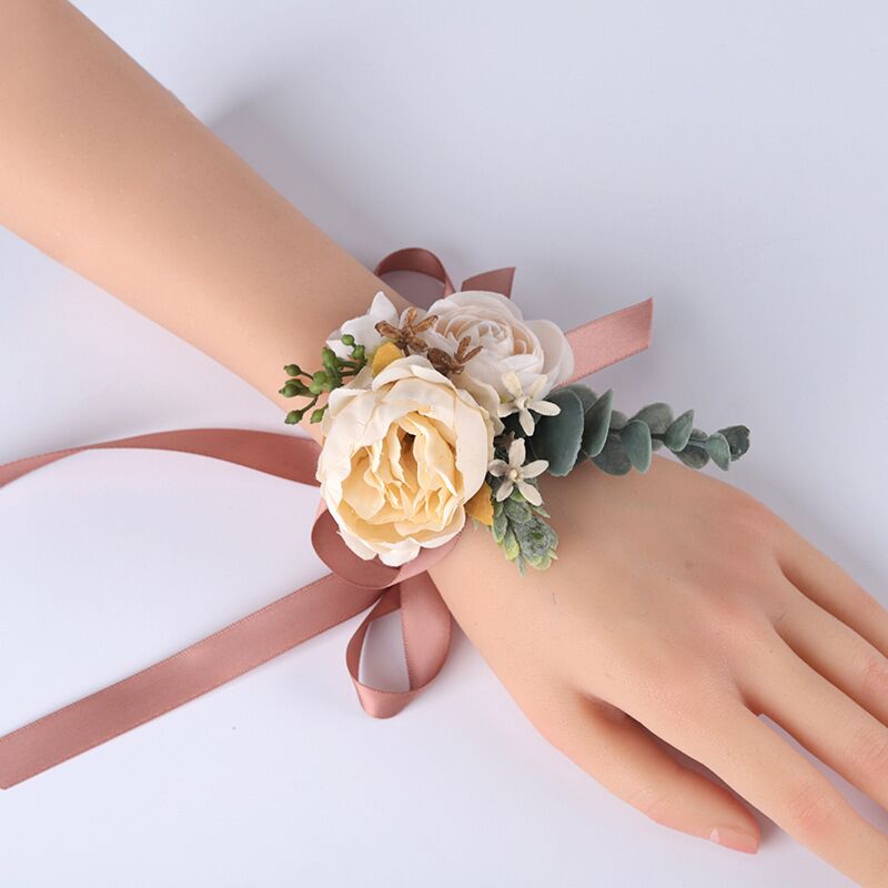 Prom Corsage & Boutonniere Set- Matching Floral Style