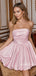 Elegant Cowl Neck Lace-up Back Sequins Pleated Emerald Green Soft Satin Short Homecoming Dress, Prom Dress, PD382247 (Copy)