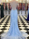 Elegant Sweetheart Spghetti Straps Mermaid Long Prom Dress, Evening Dress,PD3758
