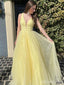 Pretty V-neck A-line Long Prom Dress,PD37651