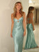 Unique V-neck Spaghetti Strap Mermaid Long Prom Dress,Evening Dress,PD382159