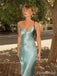 Unique V-neck Spaghetti Strap Mermaid Long Prom Dress,Evening Dress,PD382159