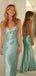 Unique V-neck Spaghetti Strap Mermaid Long Prom Dress,Evening Dress,PD382159