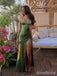 Elegant V-neck Mermaid Spaghetti Strap Long Prom Dress,Evening Dress,PD382171
