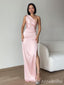Elegant One Shoulder Side Slit Mermaid Long Prom Dress,Evening Dress,PD382175