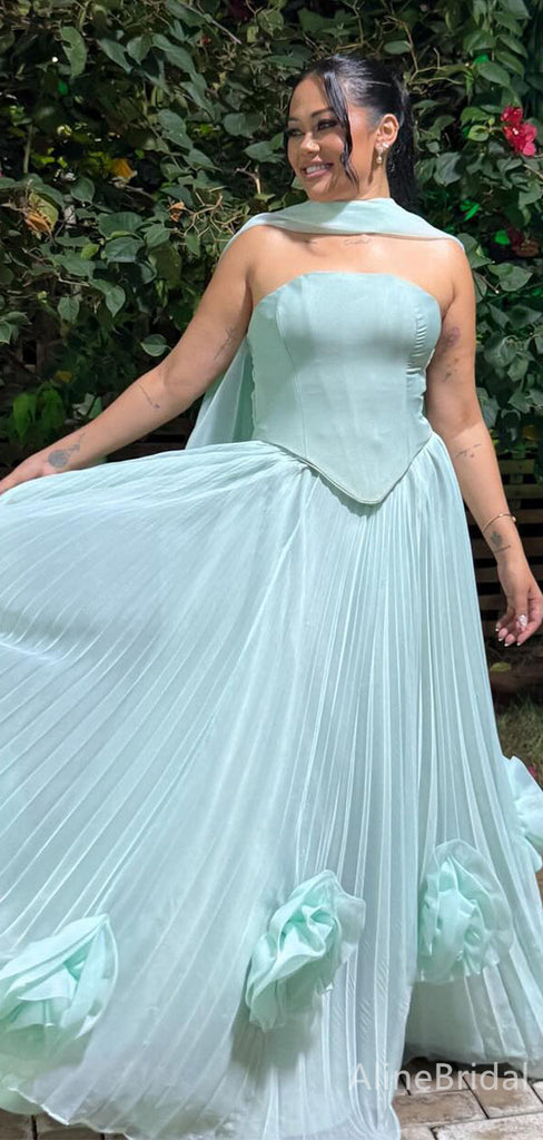 Gorgeous Strapless A-line Long Prom Dress,Evening Dress,PD382179
