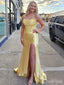 Gorgeous V-neck Strapless Mermaid Split Side Long Prom Dress,Evening Dress,PD382201