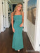 Elegant Spaghetti Strap Mermaid Pleats Long Prom Dress,Evening Dress,PD382214