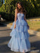Elegant Sweetheart Strapless A-line Long Prom Dress,Evening Dress,PD382219