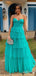 Elegant Sweetheart Strapless Green A-line Long Prom Dress,Evening Dress,PD382221