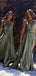 Mismatched Green A-line Long Bridesmaid Dress,PD3230