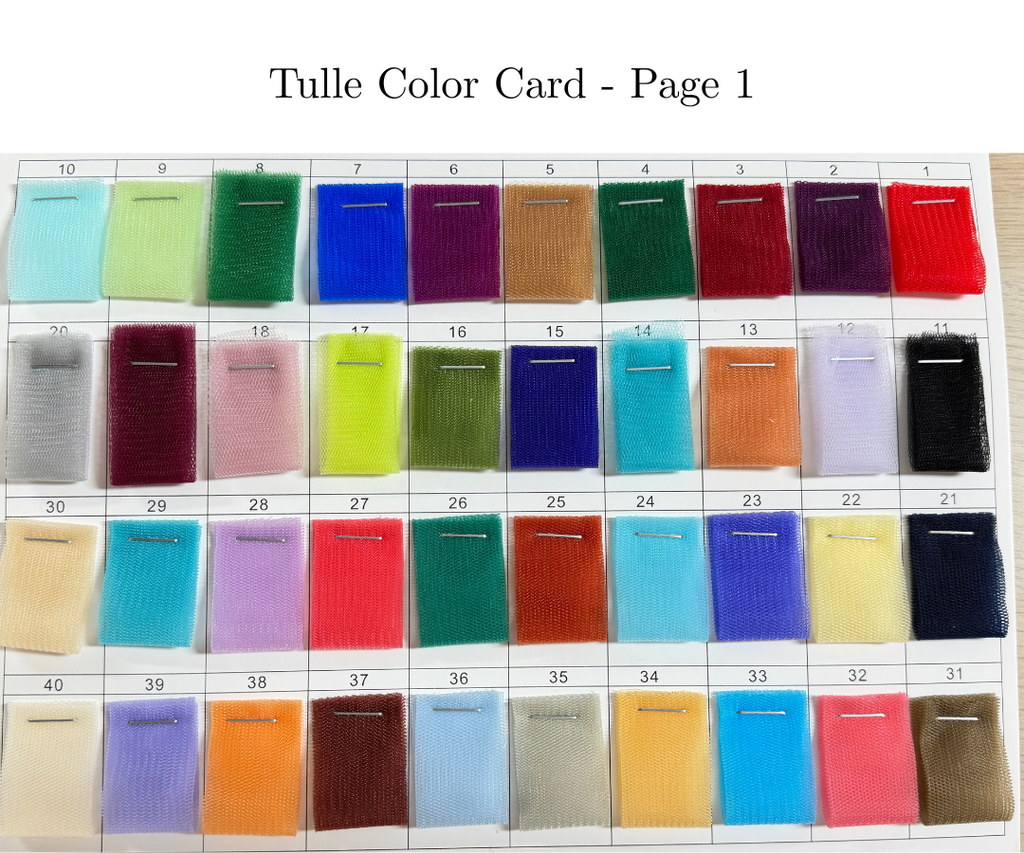Tulle Fabric Swatch, FS003
