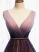 Elegant V-neck Sleeveless A-line Floor length Prom Dress, PD3699