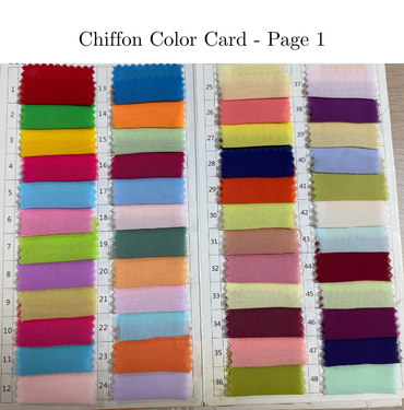 Chiffon Fabric Swatch, FS005