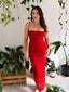 Sexy Red Mermaid Spaghetti Strap Long Prom Dress,Evening Dress,PD3760