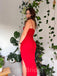 Sexy Red Mermaid Spaghetti Strap Long Prom Dress,Evening Dress,PD3760