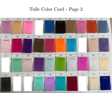 Tulle Fabric Swatch, FS003