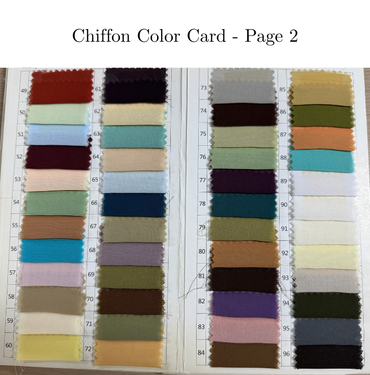Chiffon Fabric Swatch, FS005