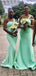 Unique Sweatheart One Shoulder Mermaid Long Bridesmaid Dress,PD3273