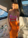 Colorful Strapless Sleeveless Side Slit Mermaid Long Prom Dress, PD3736