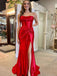 Sexy Strapless Sleeveless Side Slit Mermaid Floor Length Prom Dress, PD3643