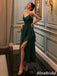 Elegant V-neck Spaghetti Strap Split Side Long Prom Dress,Evening Dress,PD37774
