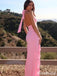 Sexy Pink V-neck Halter HIgh Slit  Long Prom Dress, Evening Dress, PD37779