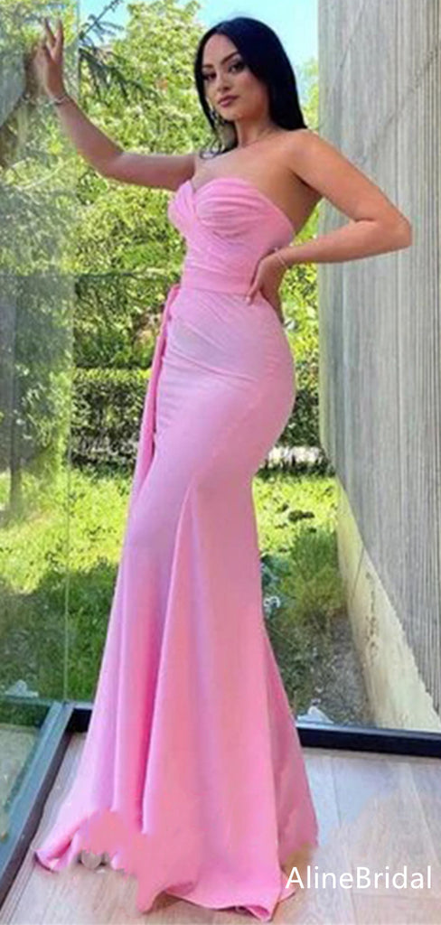 Elegant Sweatheart Strapless Mermaid Long Prom Dress,Evening Dress,PD37788