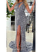 Sparkly One Shoulder Sleeveless Side Slit Mermaid Floor Length Prom Dress, PD3660