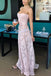 Pink Spaghetti Straps Sleeveless A-line  Long Prom Dress, PD3751
