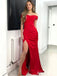 Elegant Off-Shoulder Strapless Split Side Mermaid Long Prom Dress,PD37869