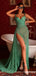 Sexy Sweatheart Spaghetti Strap Split Side Mermaid Long Prom Dress,PD37889
