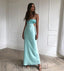 Sexy Spaghetti Straps Sleeveless Sheath Long Prom Dress, PD3741