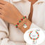 Christmas Festival Double-Layer Bracelet - Cute Wreath/Tree/Snowman/Bow Charms, Trendy Gold Chain & Beads Design for Holiday Look