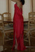 Sexy Spaghetti Straps Sleeveless Mermaid Floor Length Prom Dress, PD3684